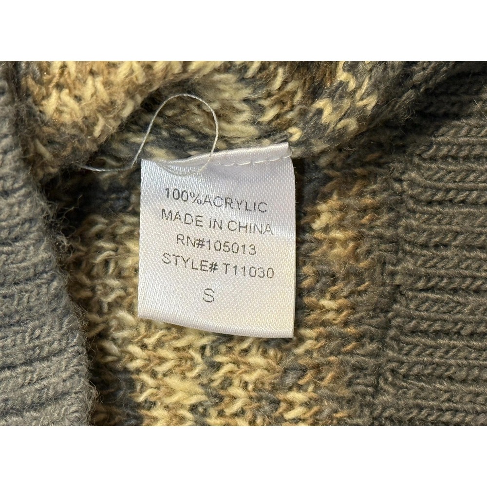Savanna Jane Sweater Womens Small Gray Button Front Southwestern Cardigan - Picture 6 of 8